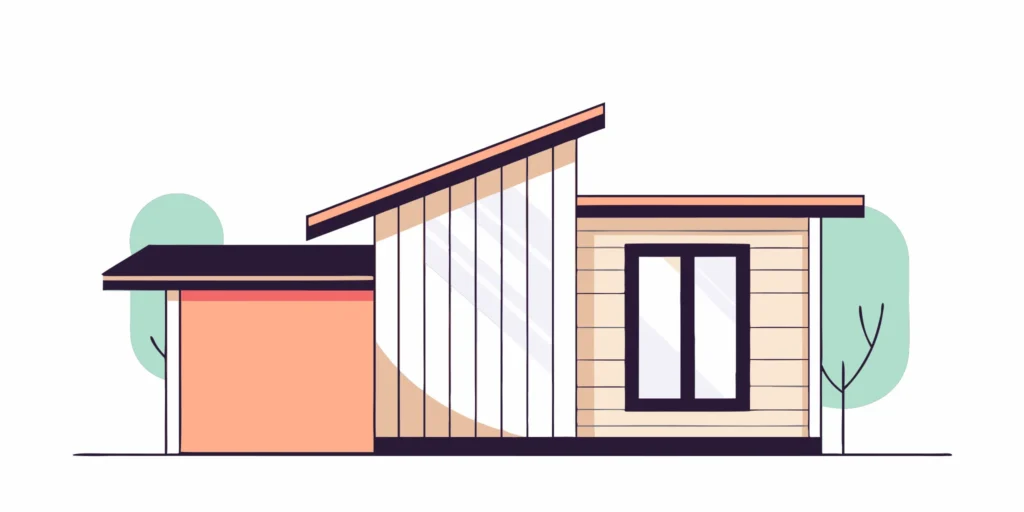 Engineered wood siding on a modern home with large windows.