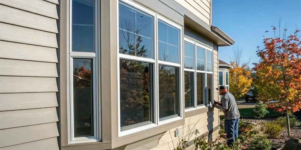 Professional installation of energy-efficient replacement windows in a Minnesota home