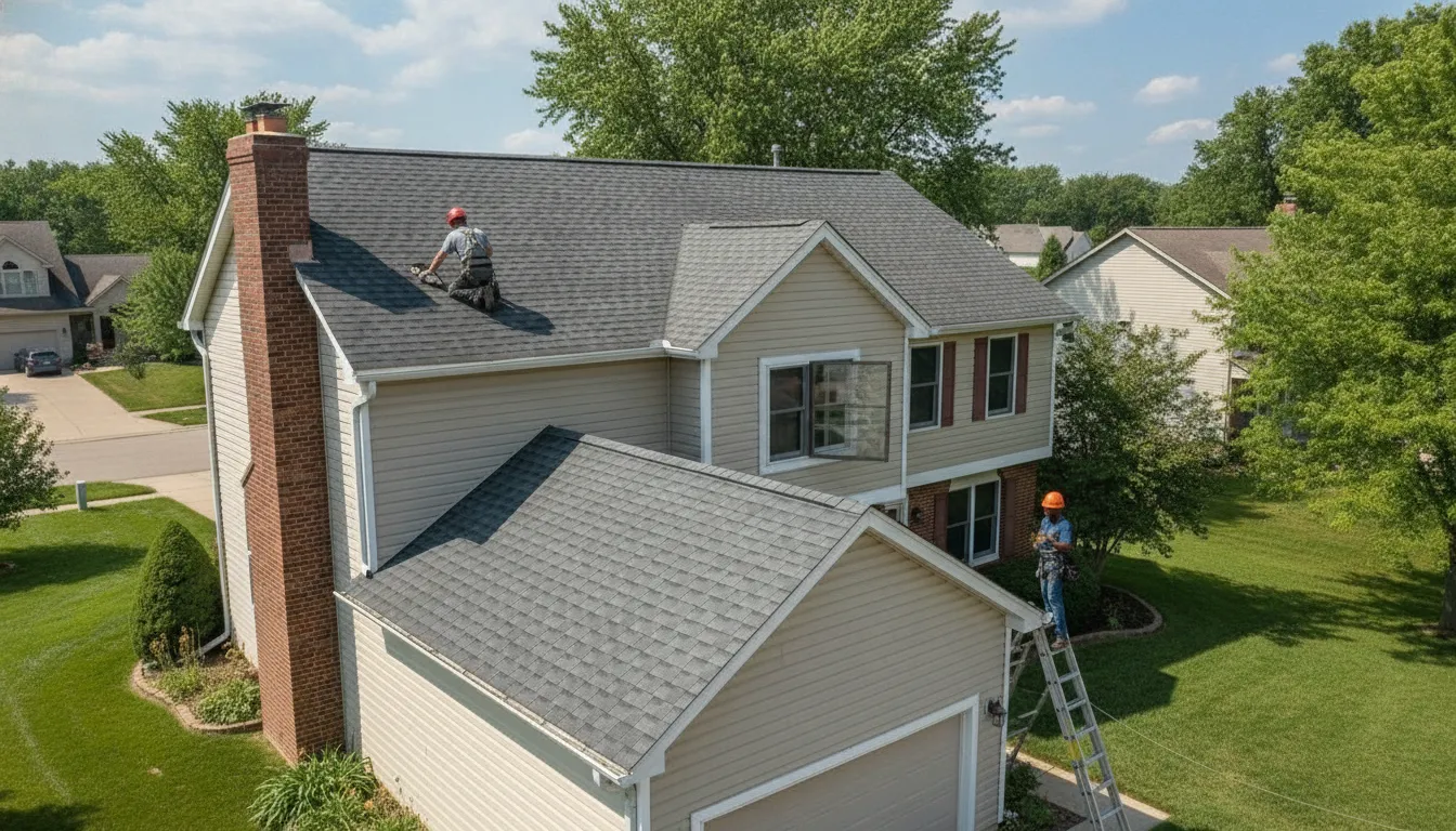New roof on a Minnesota home