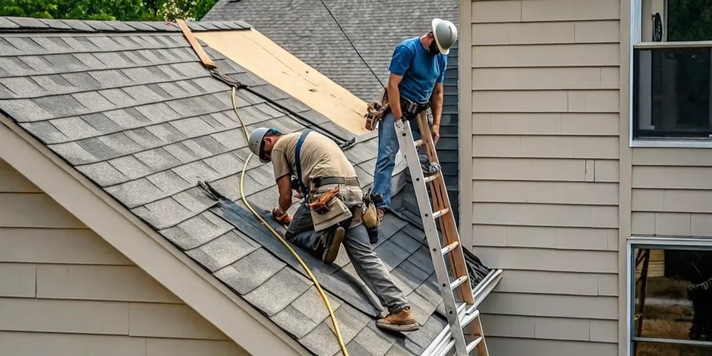 Referred Restoration, Otsego's #1 roofing company, installing a new residential roof.