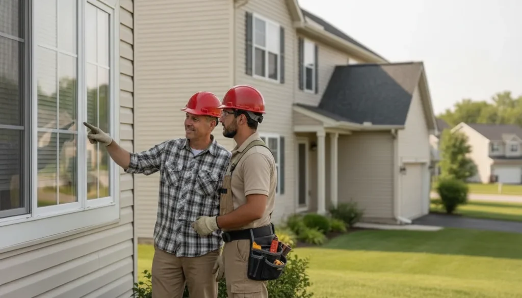 Vinyl siding installation evaluation on a Rogers MN home